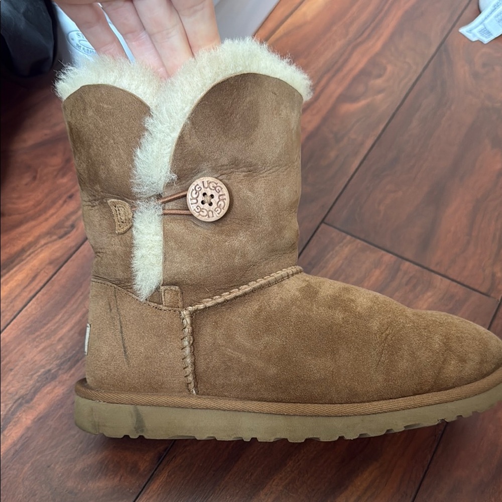 Brown Shearling-Lined Boots